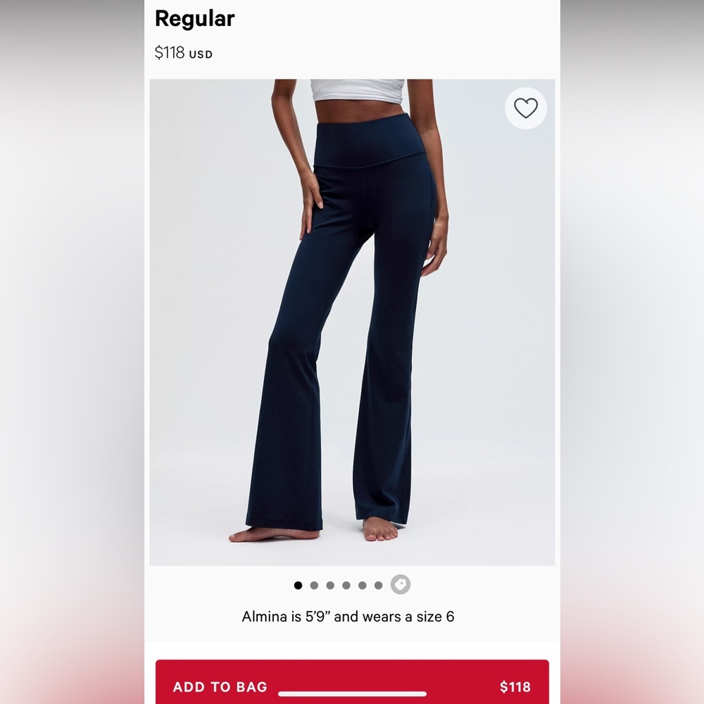 Lululemon Groove pants size 8 navy blue
